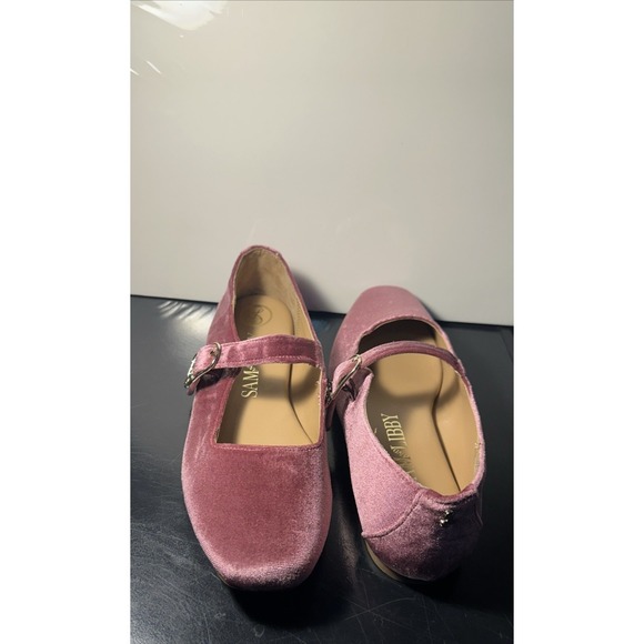 Sam & Libby Women Size 8.5 Fredi Mary Jane Flat Black Cherry - Picture 2 of 11